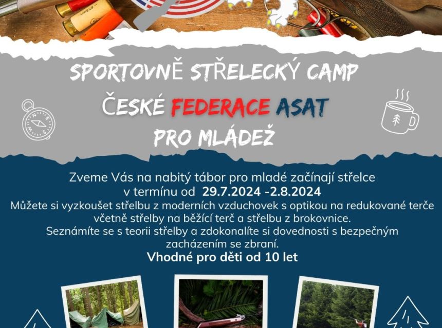 Sportovně střelecký camp ASAT pro mláděž